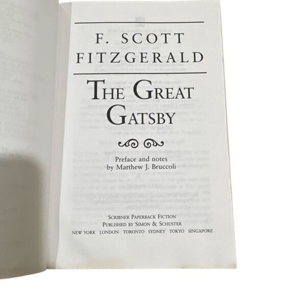 The Great Gatsby by F. Scott Fitzgerald 1995 Trade Paperback Book Very Good - Picture 5 of 6